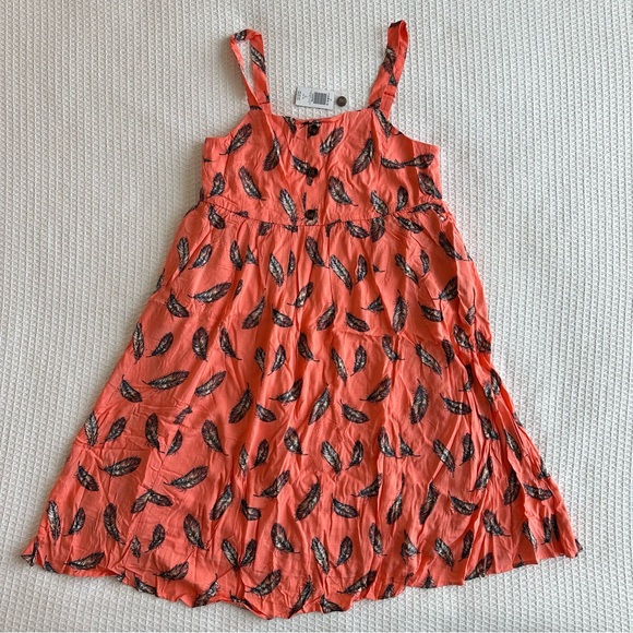 torrid Dresses & Skirts - NWT Torrid salmon and feather print sun dress